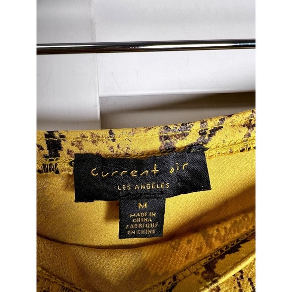 Anthropologie Current Air Harmony Metallic Snake Print Midi Skirt Size Medium - Picture 5 of 8